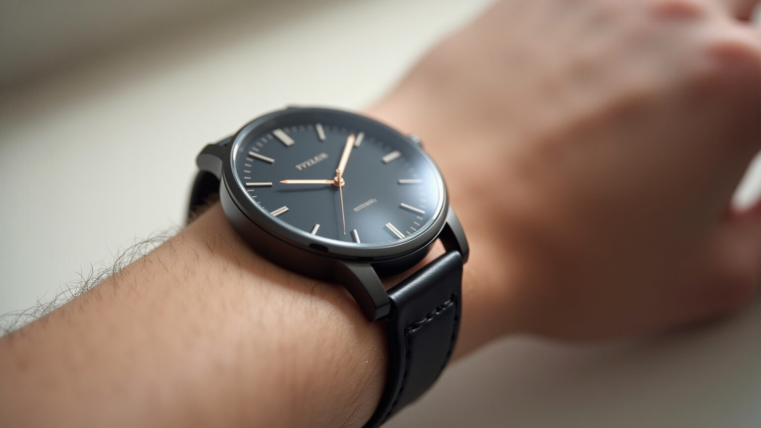 Site de relógios minimalistas: onde encontrar modelos modernos Relógio minimalista moderno em pulso.