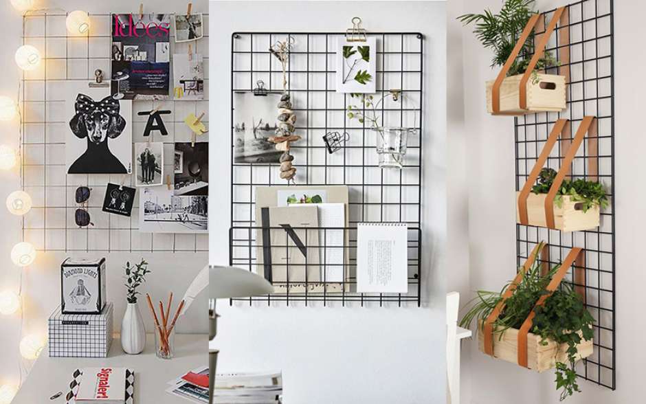 grade aramada para fotos quarto