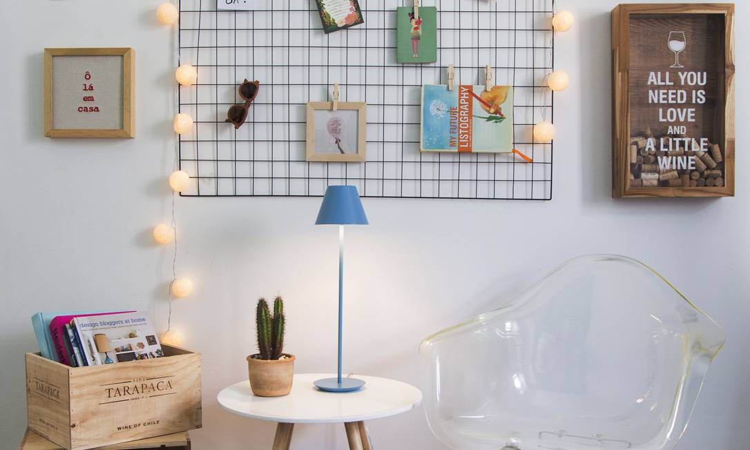 grade aramada para fotos quarto