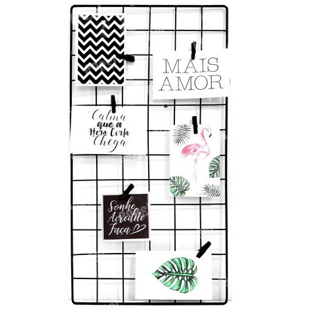 como montar grade aramada para fotos no quarto