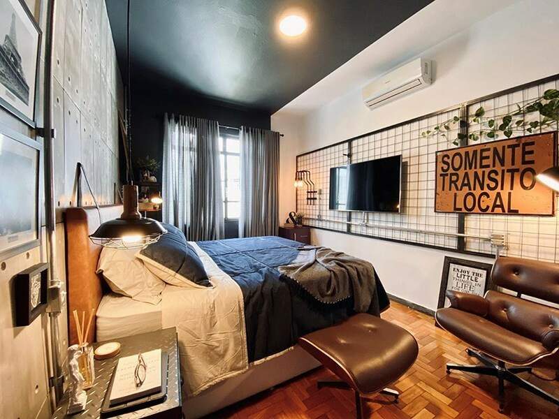 ideias de decoração quarto com grade aramada