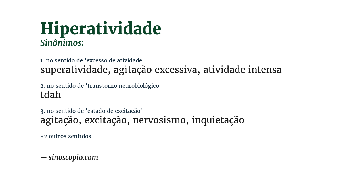 o que é hiperatividade em crianças