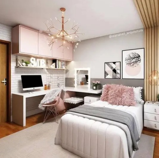 ideias de iluminação para quarto pequeno