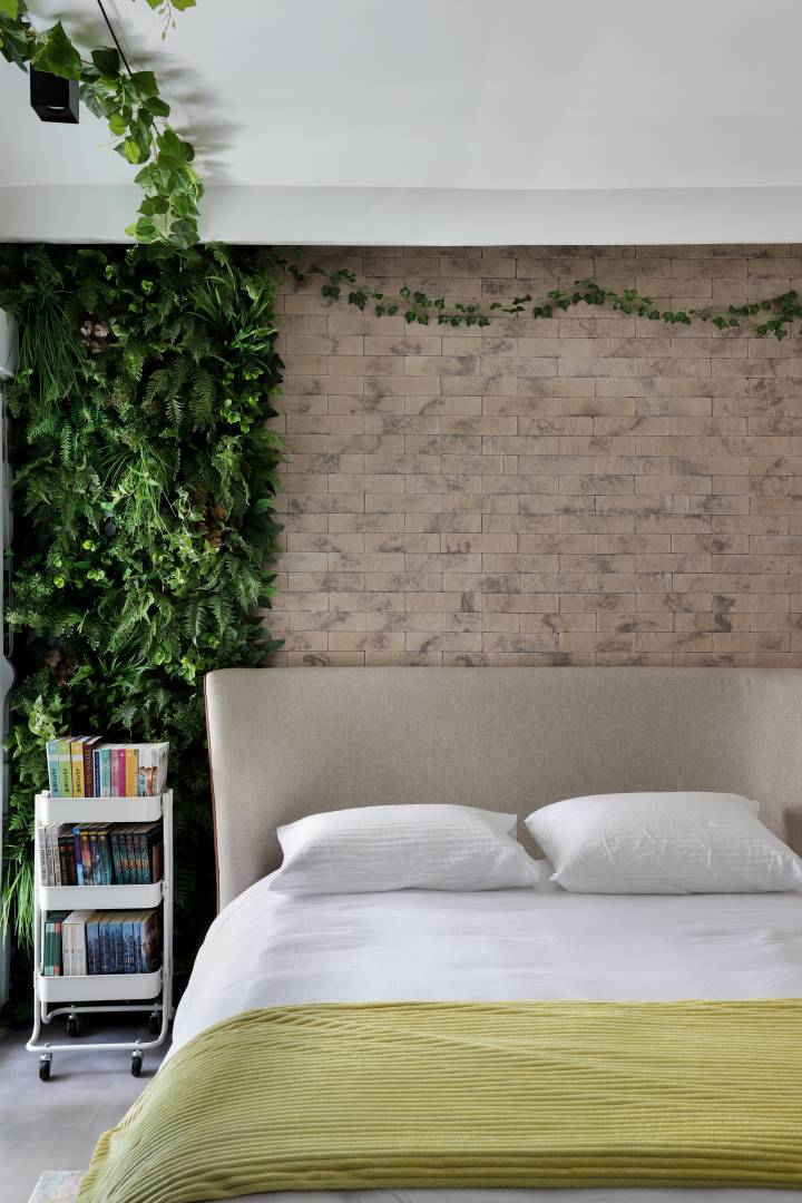 Jardim vertical para quarto de bebê