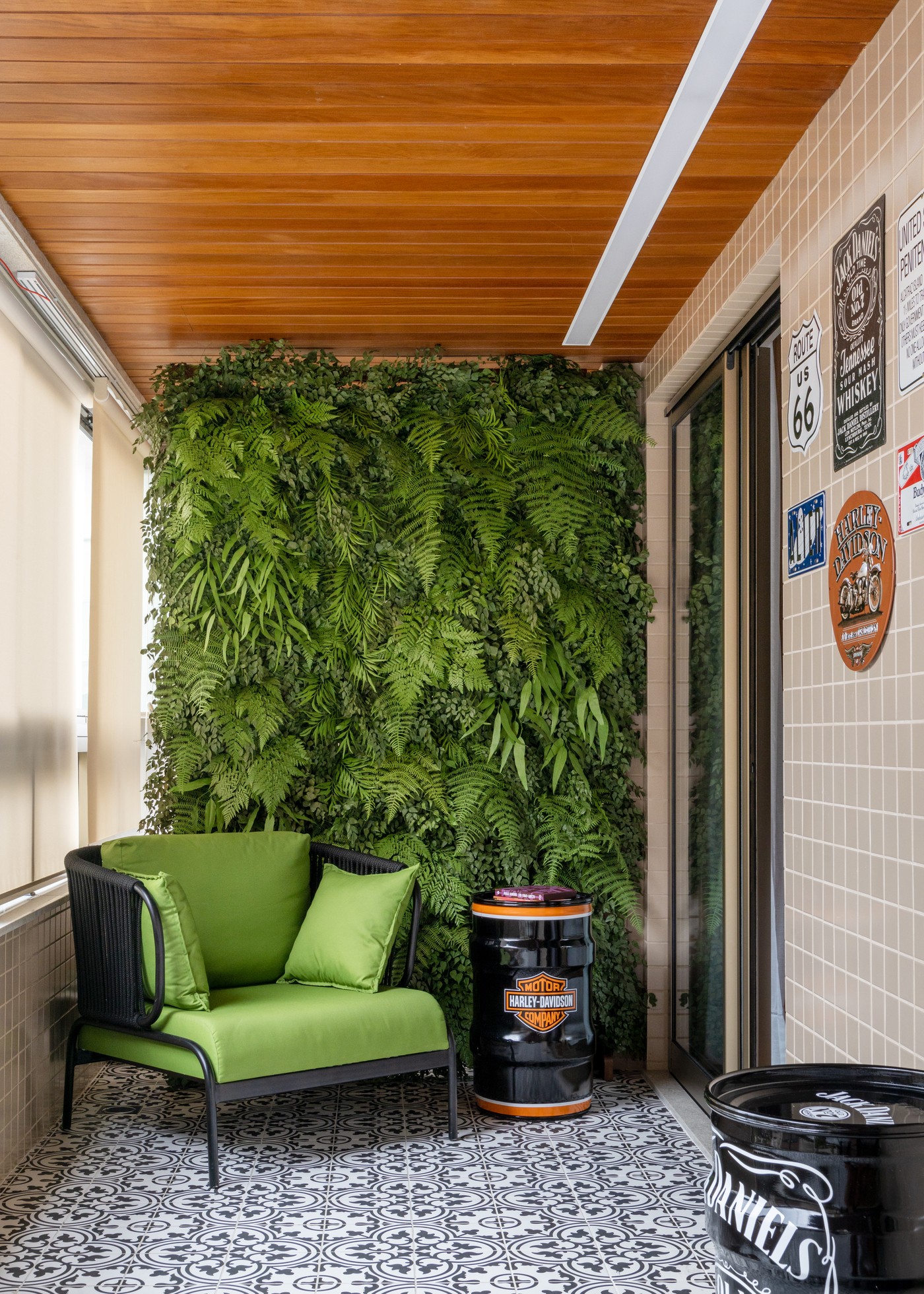 Jardim vertical para quarto de bebê