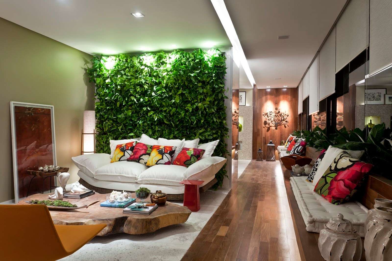 Benefícios do jardim vertical para a saúde