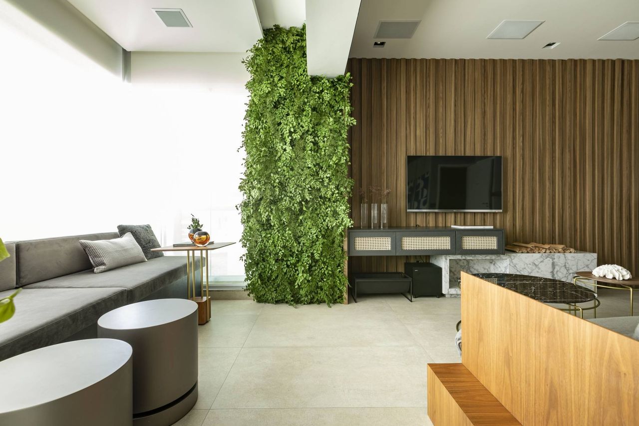 Jardim vertical pequeno para quarto