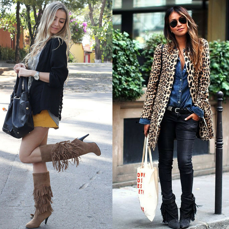 erros comuns ao usar bota de franja com vestido