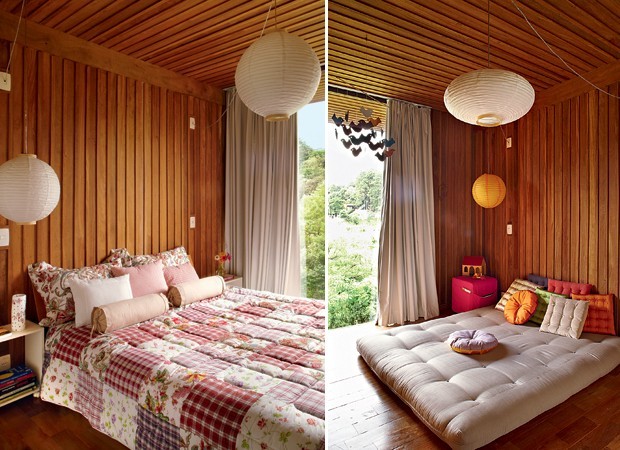 luminária de papel japonesa quarto