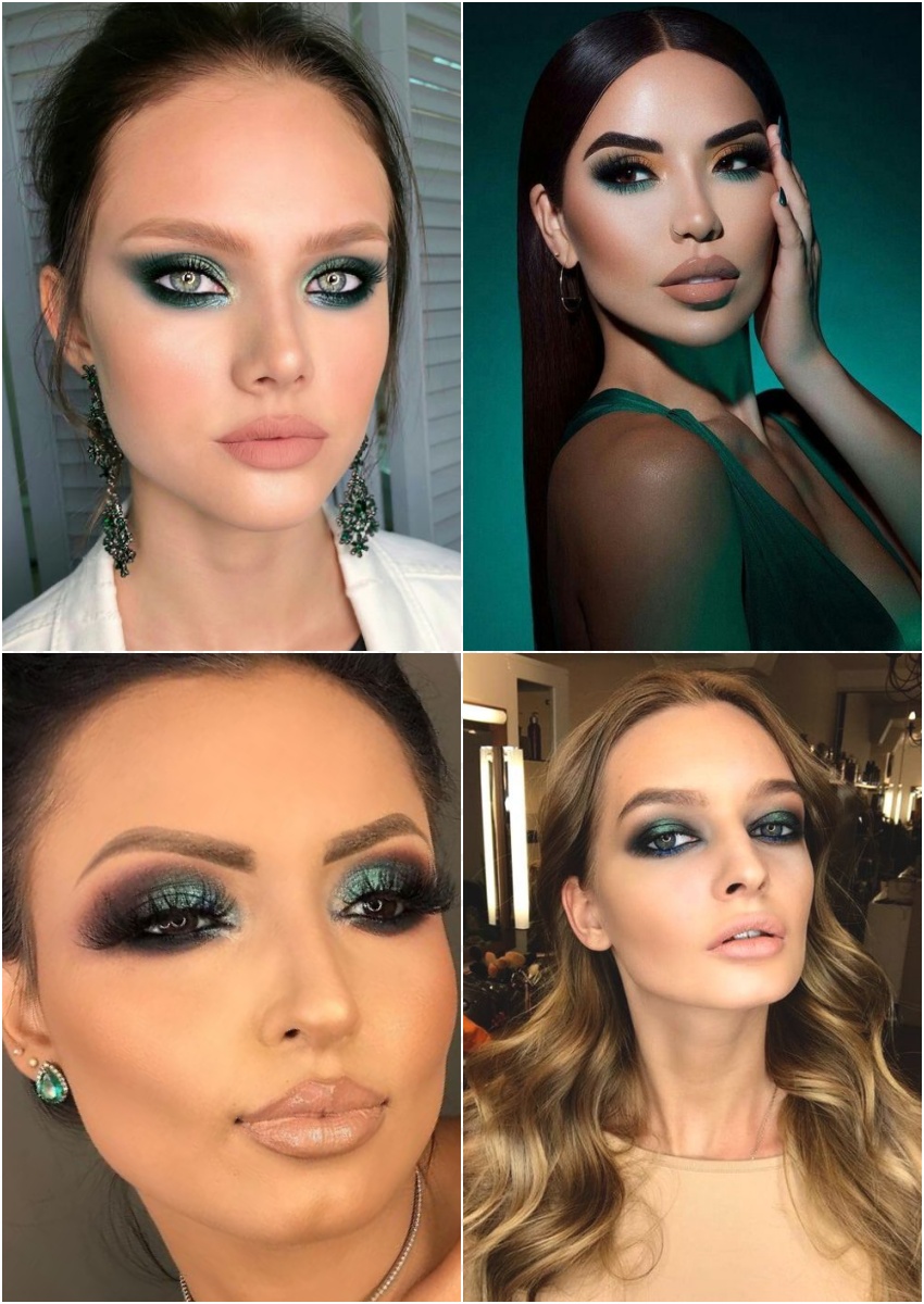 maquiagem para olhos verdes vs olhos azuis