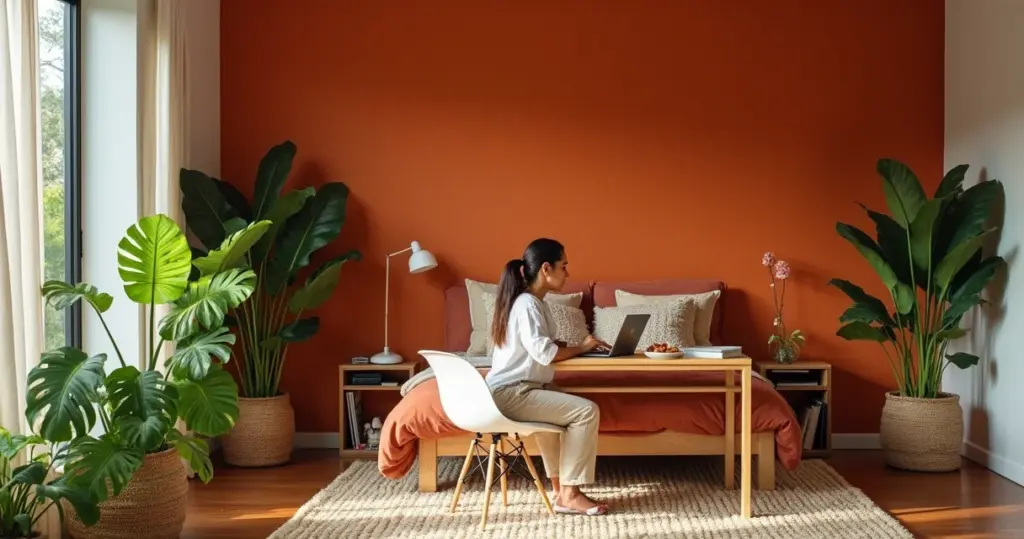 27 Ideias de Meia Parede Pintada Quarto Que Delimitam Espaços