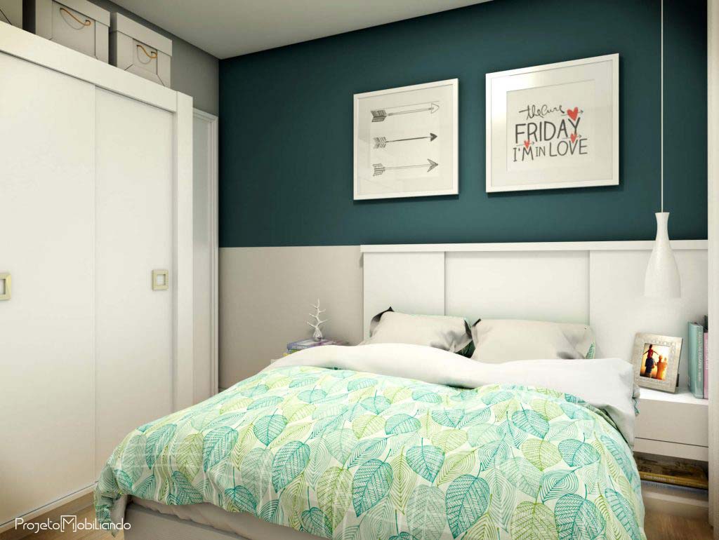 erros comuns ao pintar meia parede do quarto