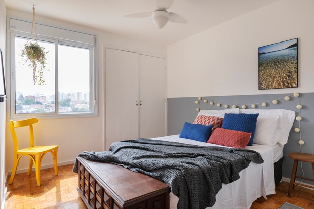 meia parede pintada vs parede inteira quarto