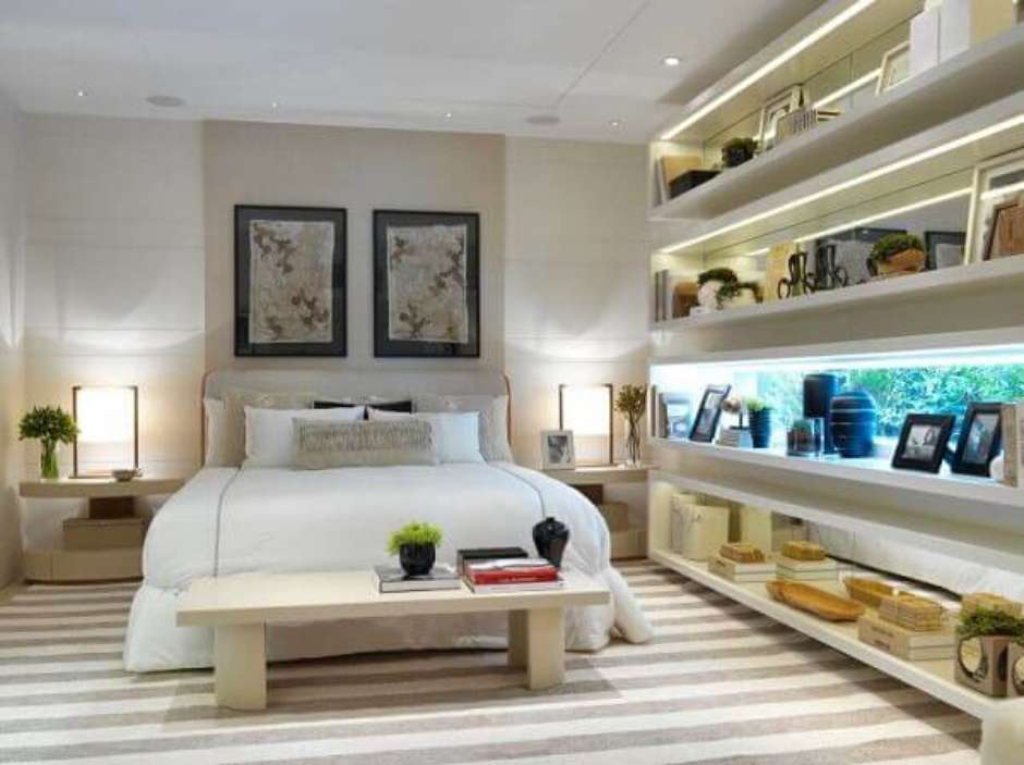 nicho para livros quarto