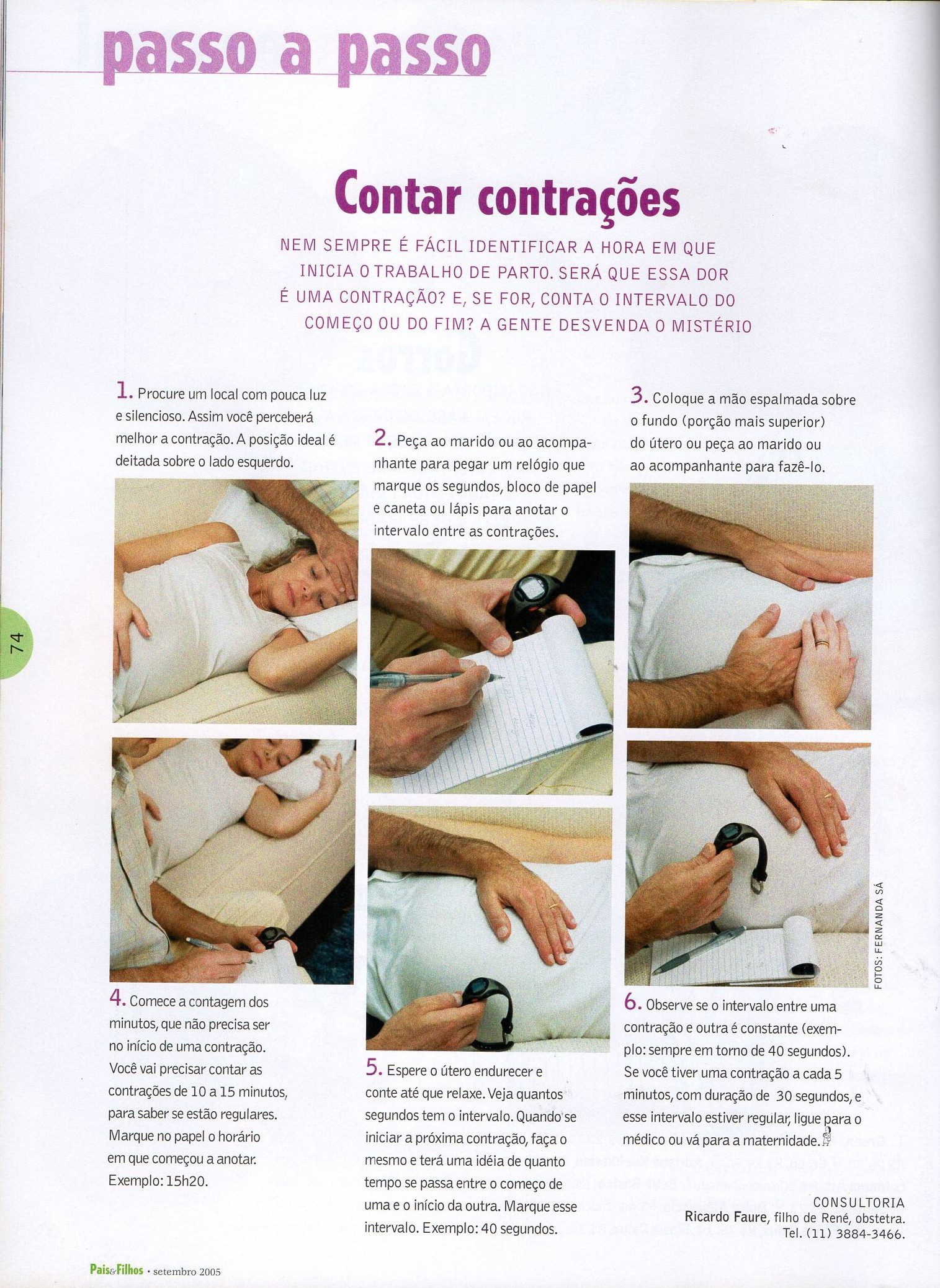erros comuns ao identificar contrações de parto