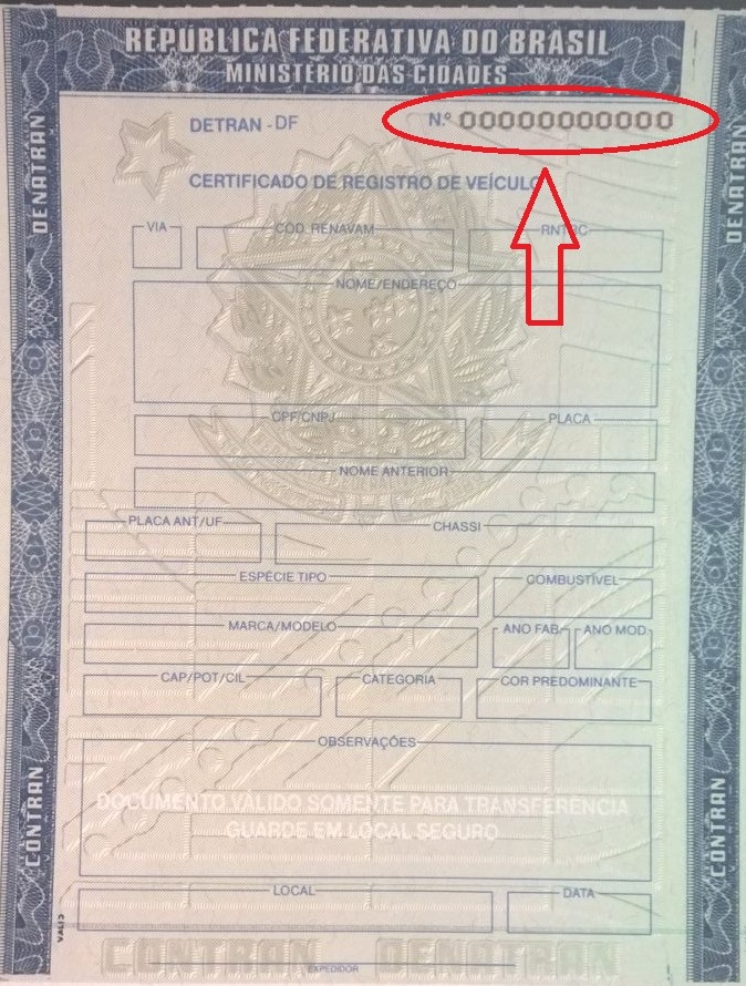 o que é crv do veiculo