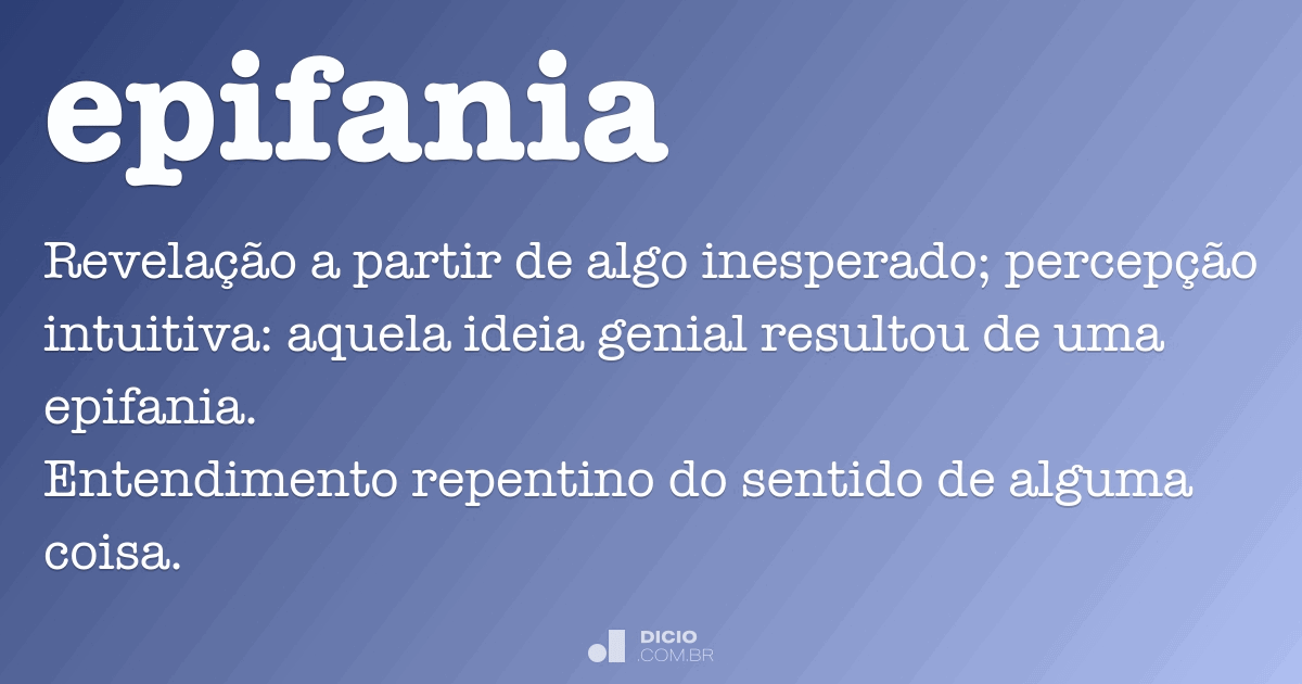 o que significa epifania