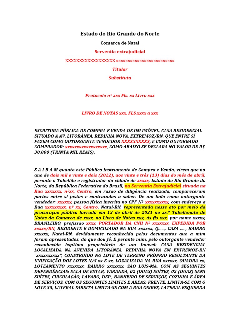 o que é escritura pública