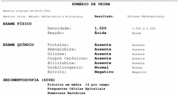 exame de ureia é confiável