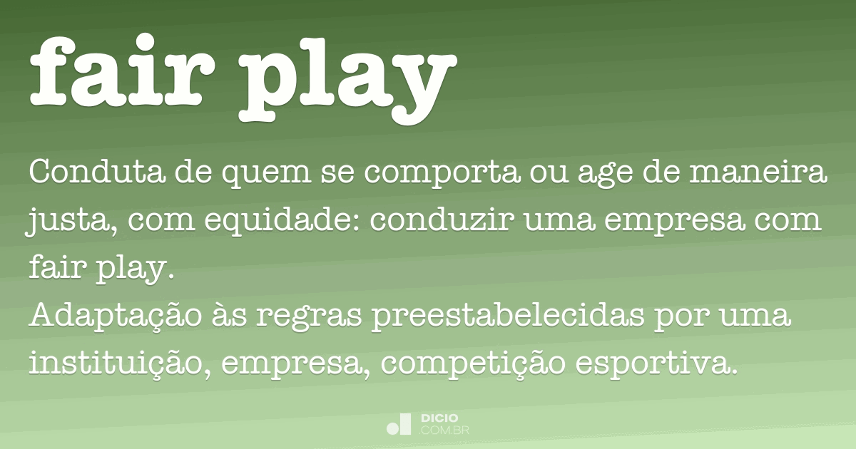 o que é fair play