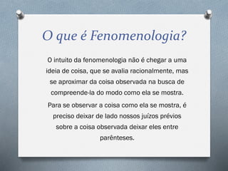 erros comuns ao aplicar fenomenologia