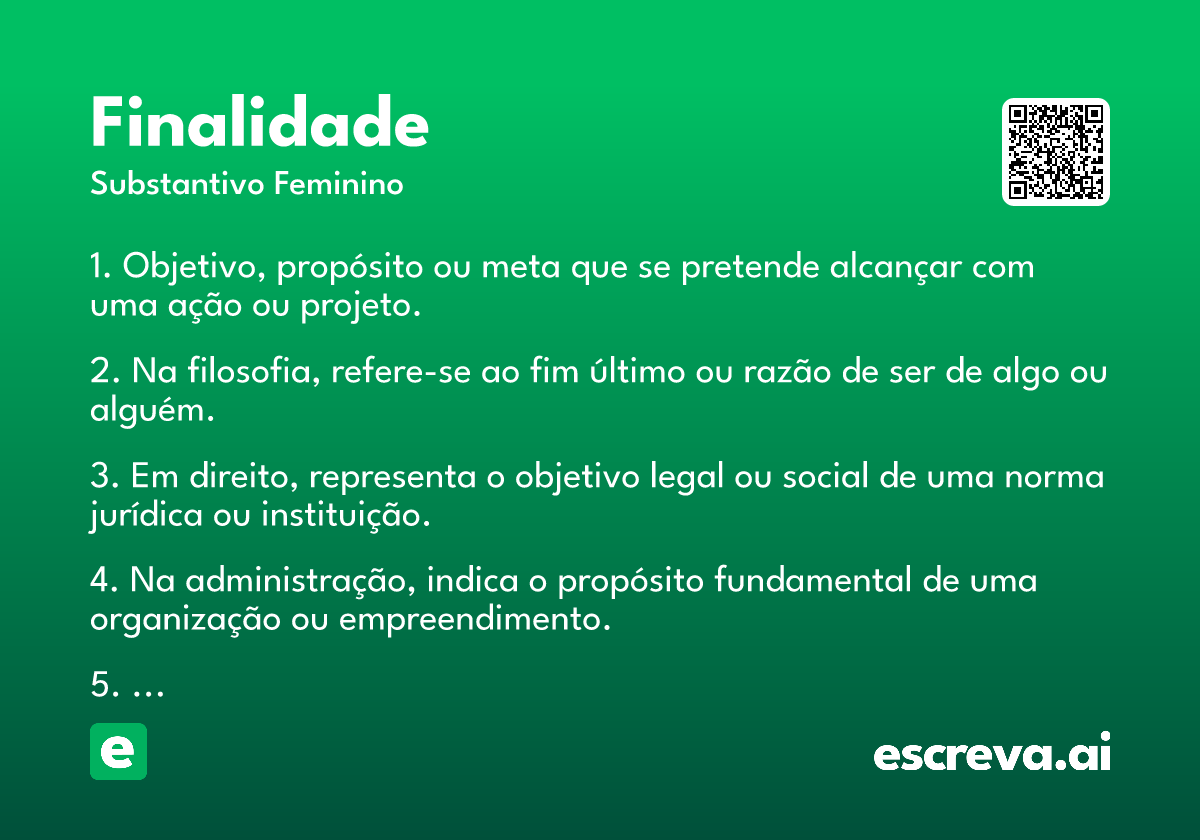 erros comuns ao definir finalidade