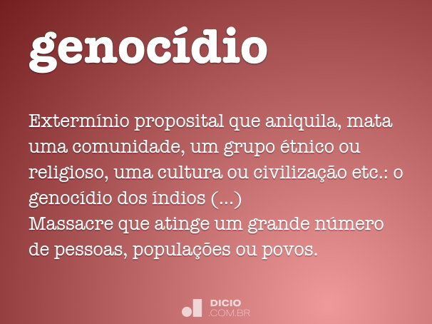 erros comuns ao definir genocidio