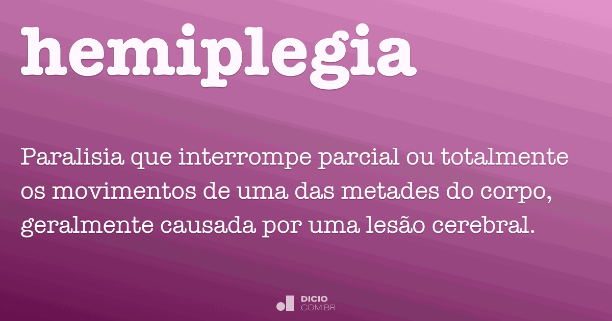 o que causa hemiplegia
