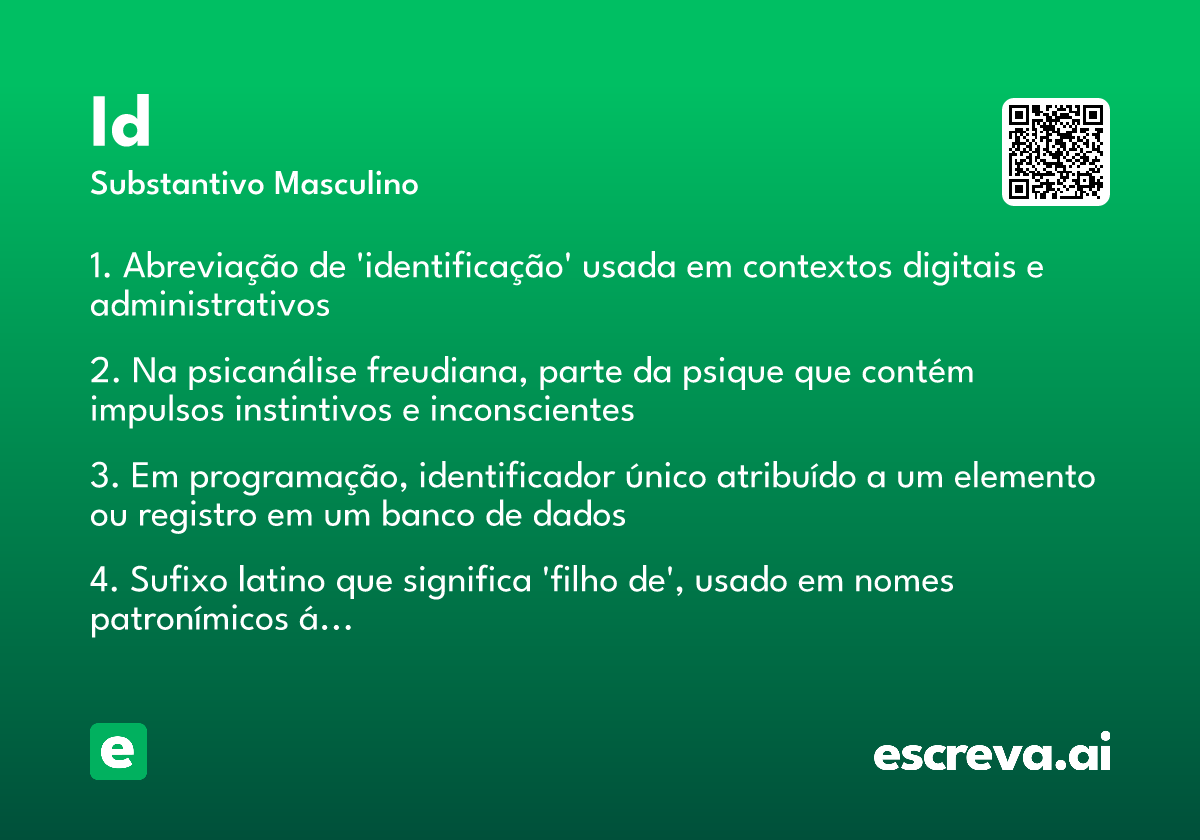 o que significa id em tecnologia