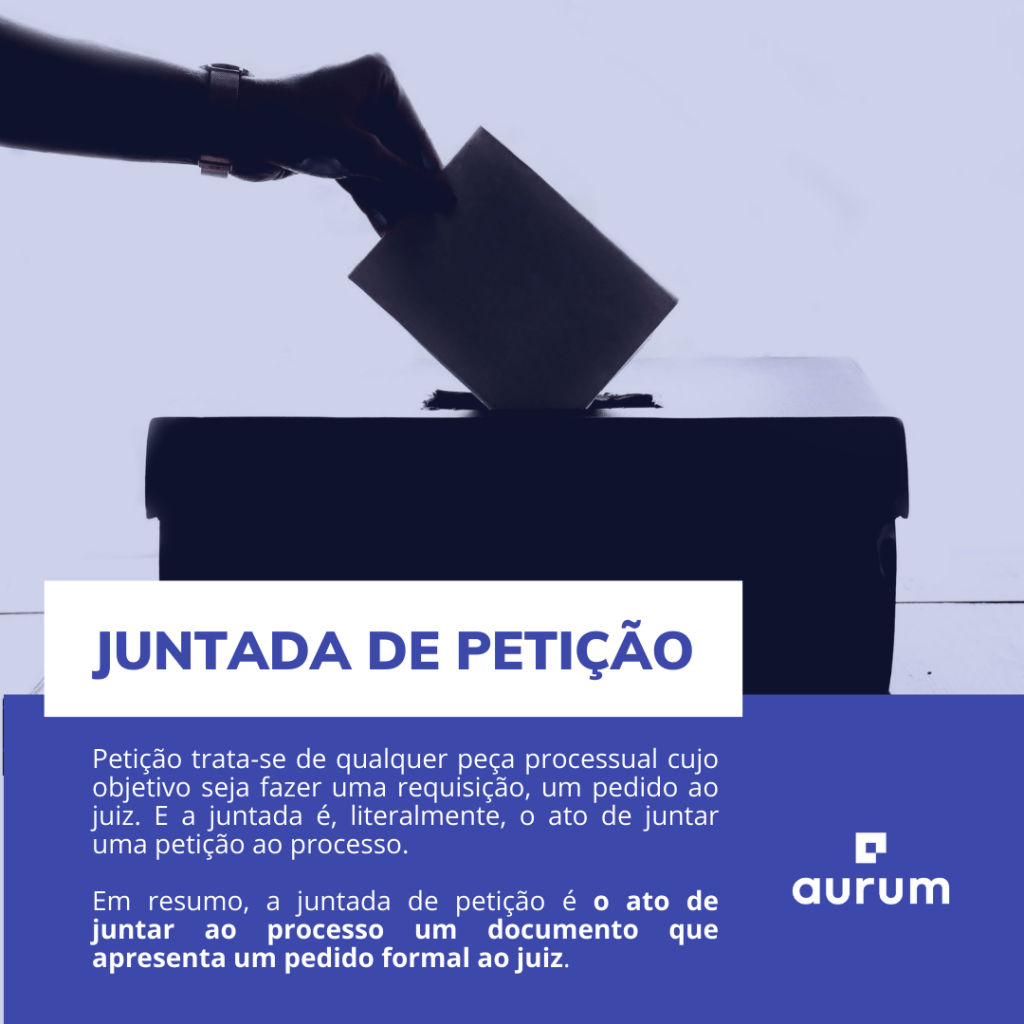 o que é juntada de petição