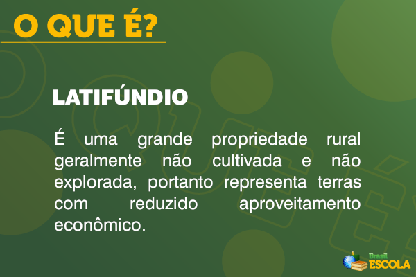 o que é latifúndio