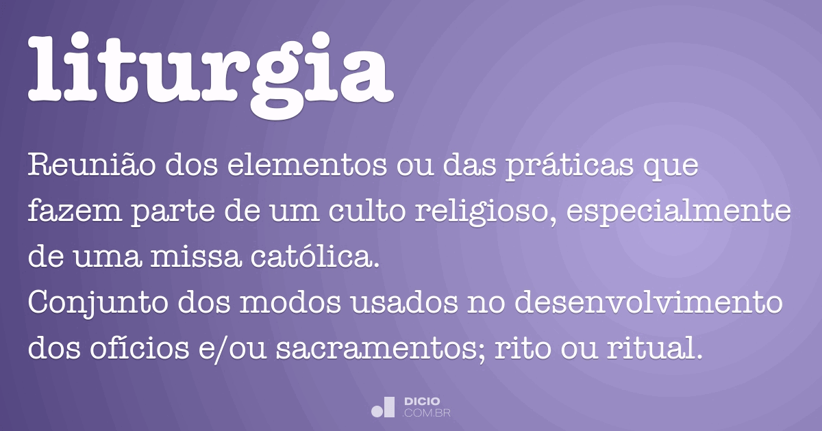 qual o significado de liturgia