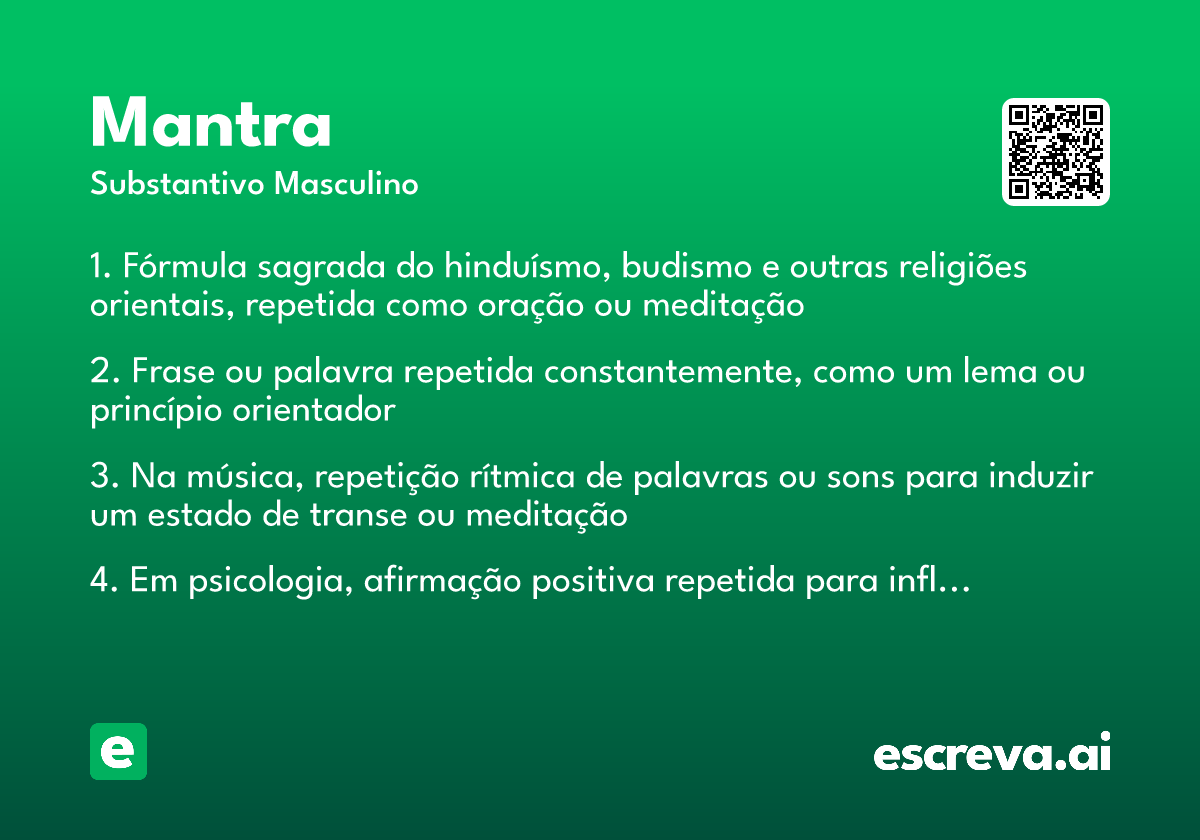 o que é mantra