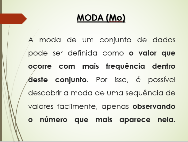 como calcular moda estatística