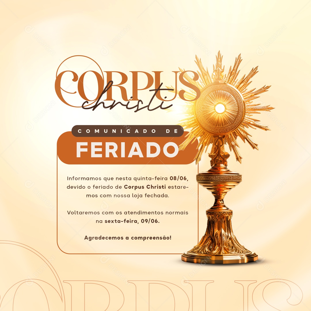 o que é o feriado de corpus christi