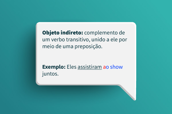 exemplos de objeto indireto em frases