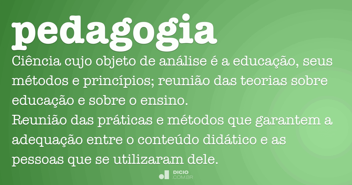 o que faz um pedagogo