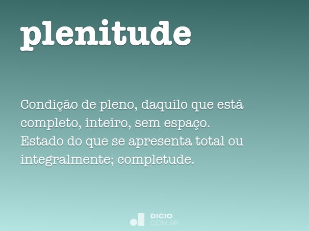 o que é plenitude na bíblia