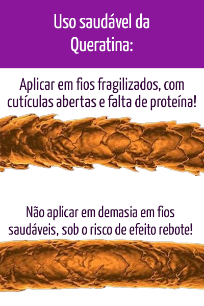 erros comuns ao usar queratina no cabelo