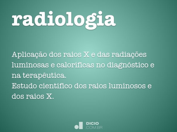 o que é radiologia médica