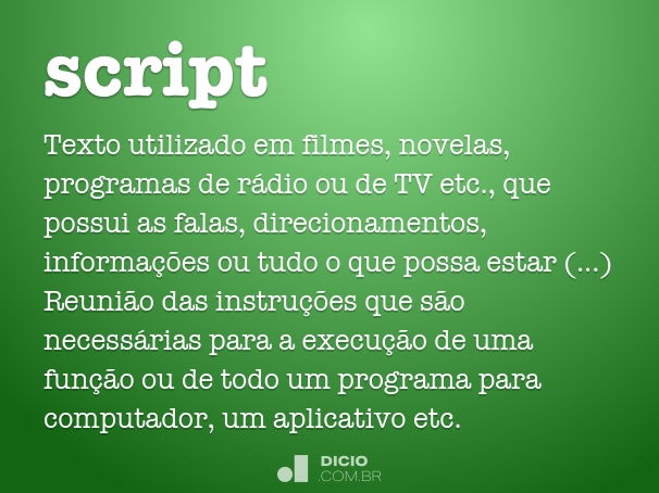 o que é um script de programação