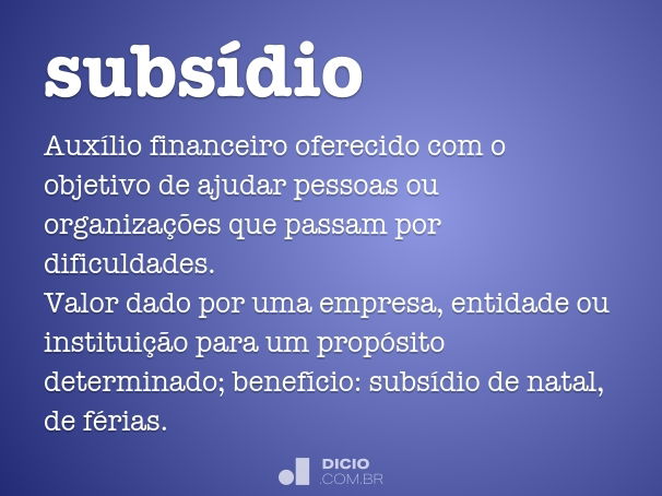 erros comuns ao solicitar subsidio