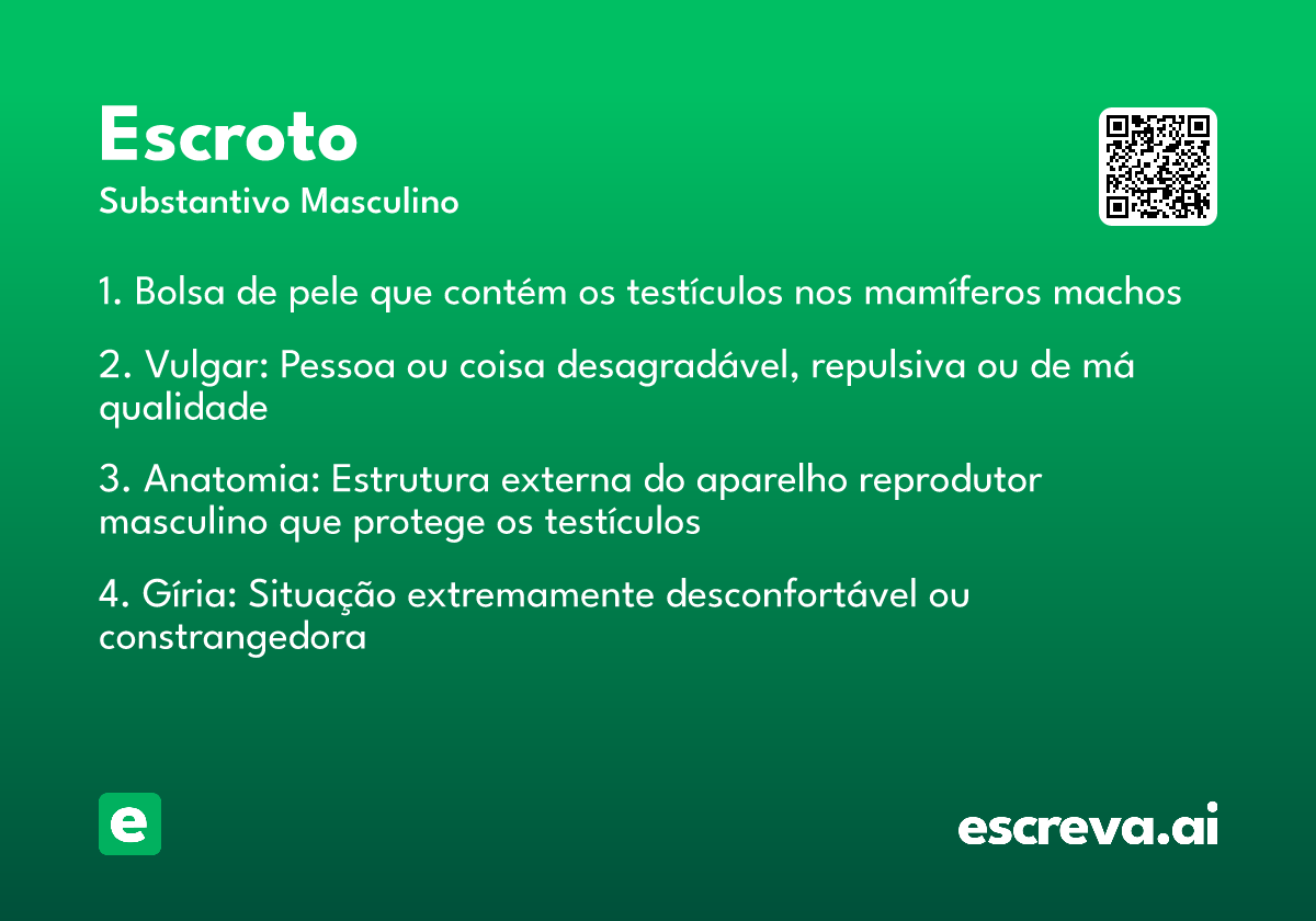 o que é uma pessoa escrota