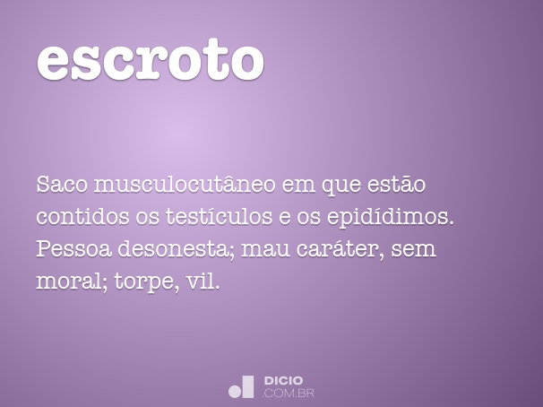 o que faz uma pessoa ser escrota