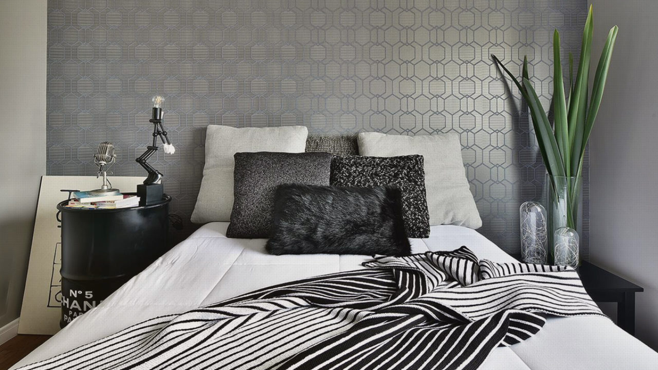 parede de destaque no quarto