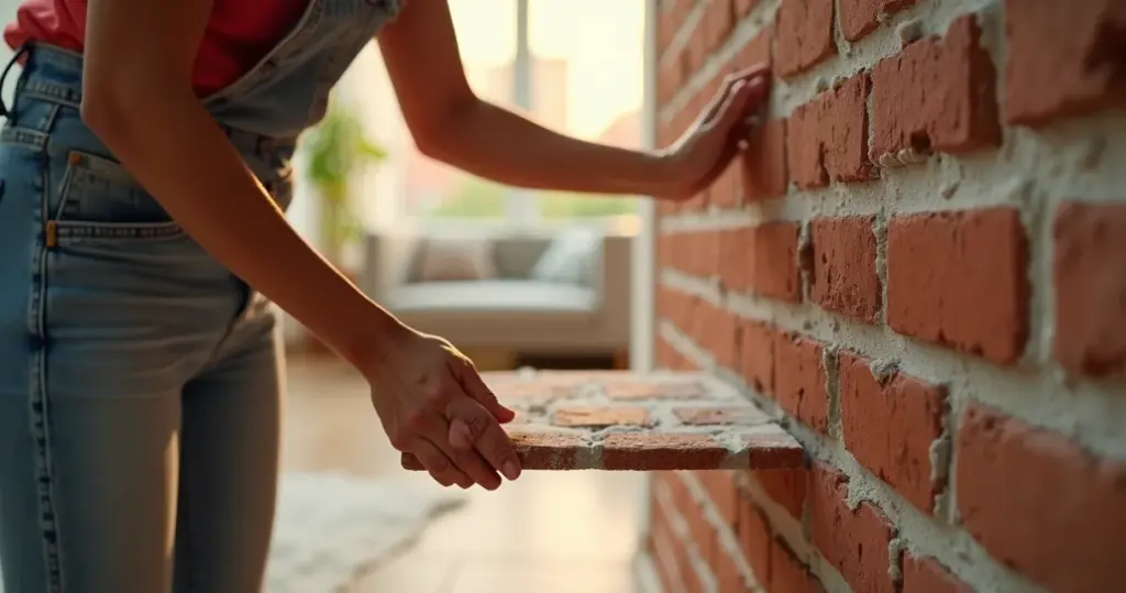 Parede de tijolinho fake: o detalhe que ninguém conta para ficar perfeito