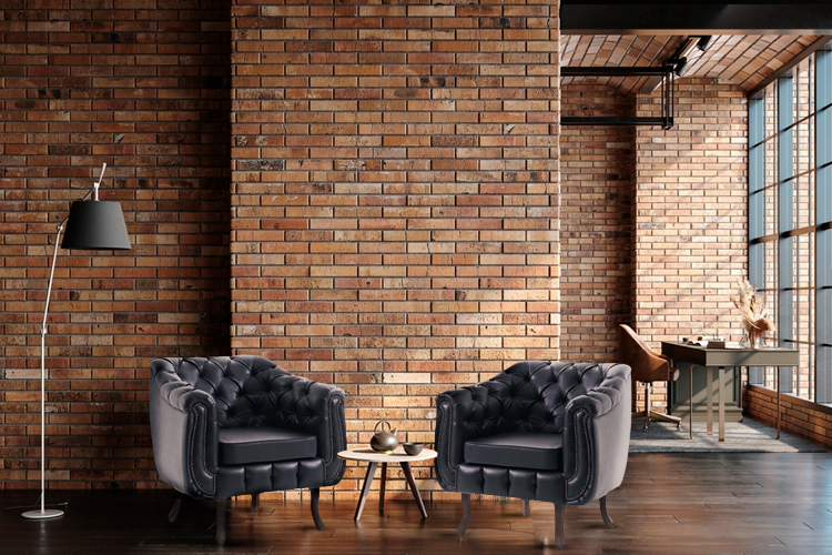 parede de tijolinho no quarto