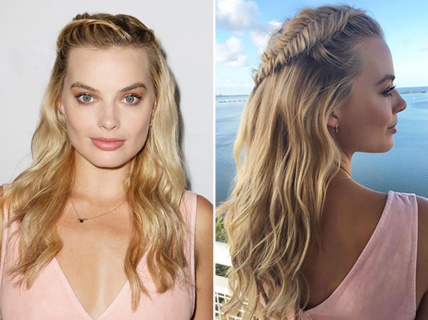 penteados soltos para cabelo médio