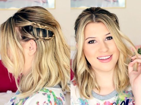 penteado rápido cabelo médio vs longo
