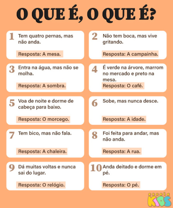 perguntas o que é o que é